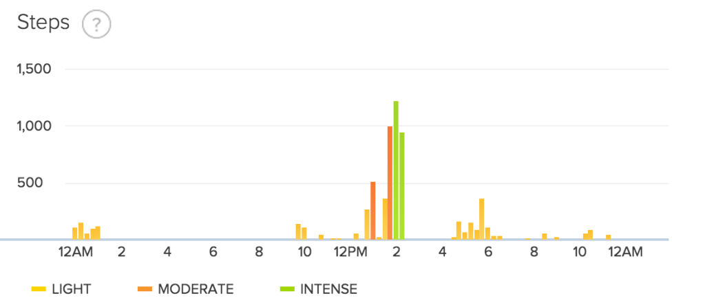fitbit step data day 11
